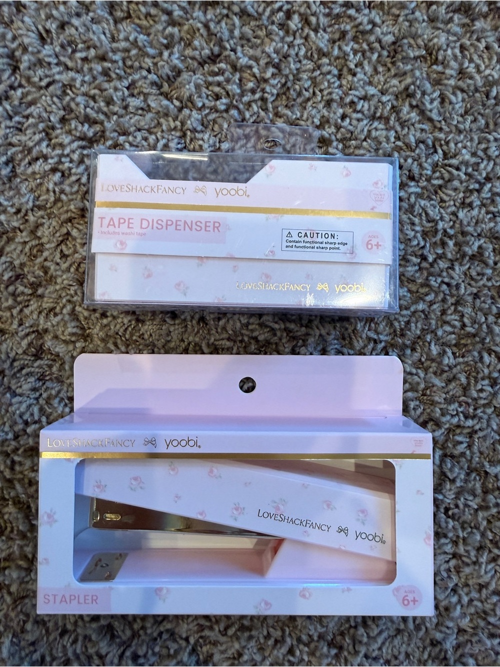 LoveShackFancy x Target - Yoobi Stapler and Tape Dispenser Set